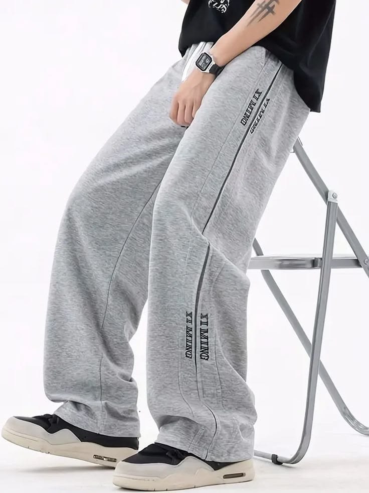 Korean street style joggers