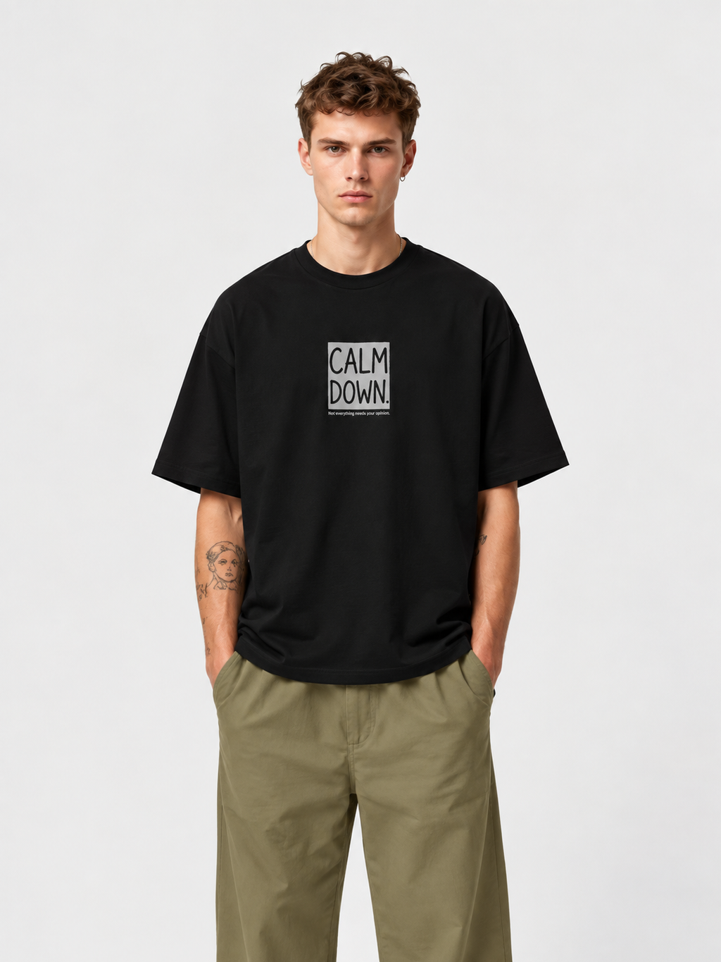 CALM DOWN OVERSIZED T-SHIRT