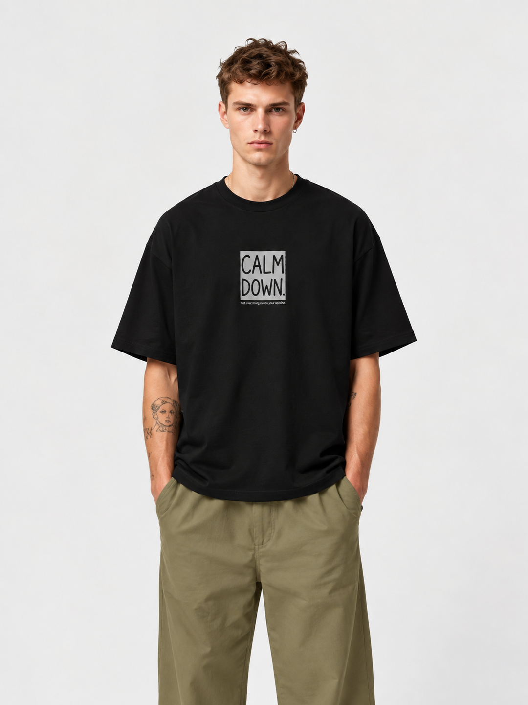 CALM DOWN OVERSIZED T-SHIRT