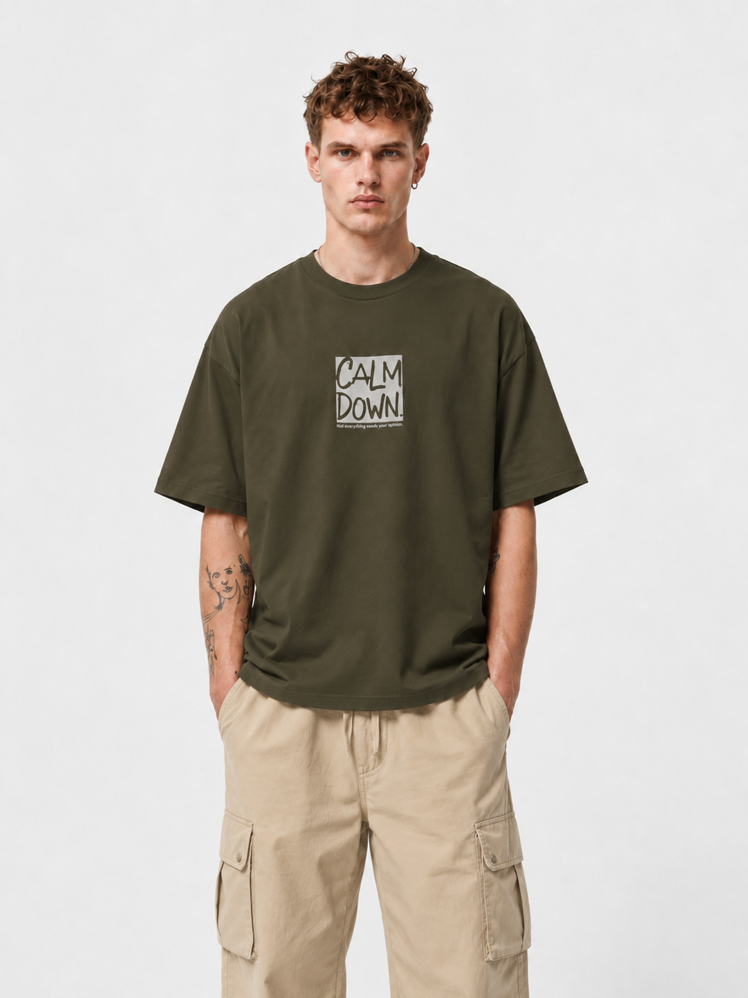 CALM DOWN OVERSIZED T-SHIRT