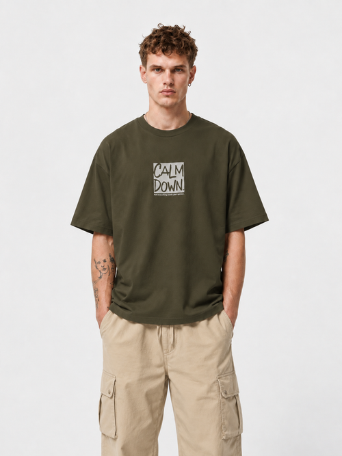 CALM DOWN OVERSIZED T-SHIRT