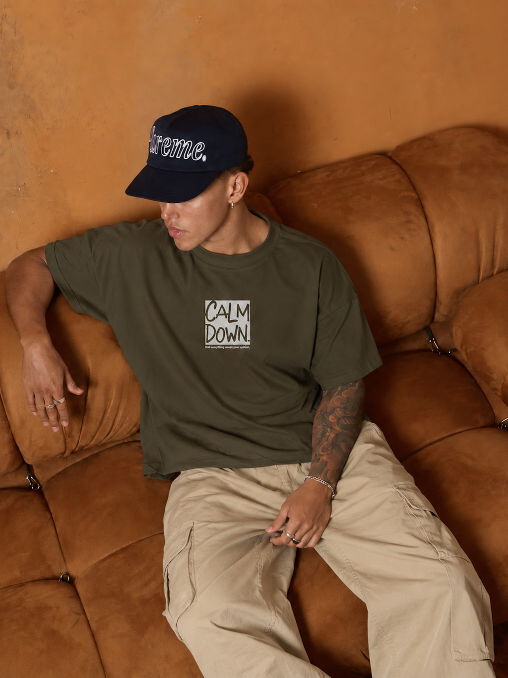 CALM DOWN OVERSIZED T-SHIRT