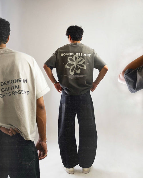 Boundless art oversized tee