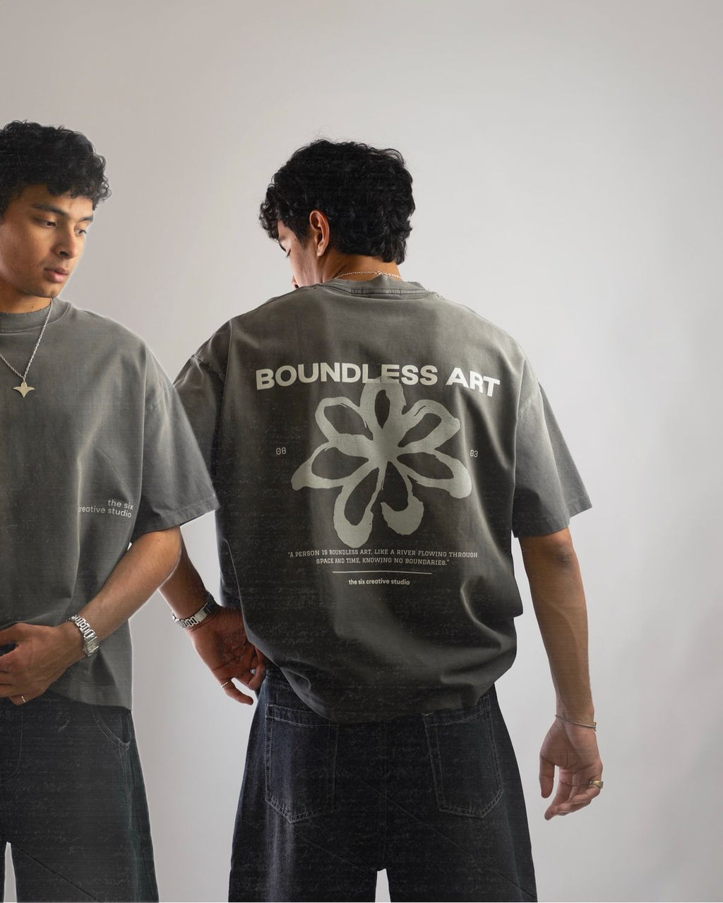 Boundless art oversized tee