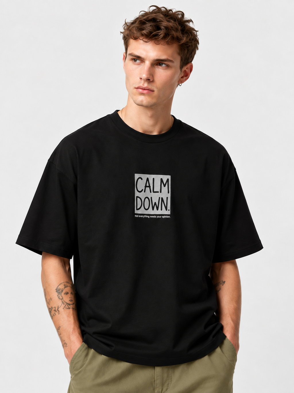 CALM DOWN OVERSIZED T-SHIRT
