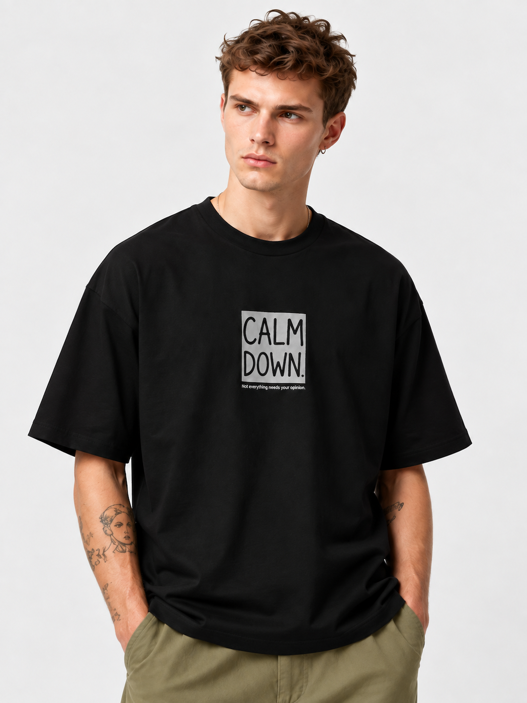 CALM DOWN OVERSIZED T-SHIRT