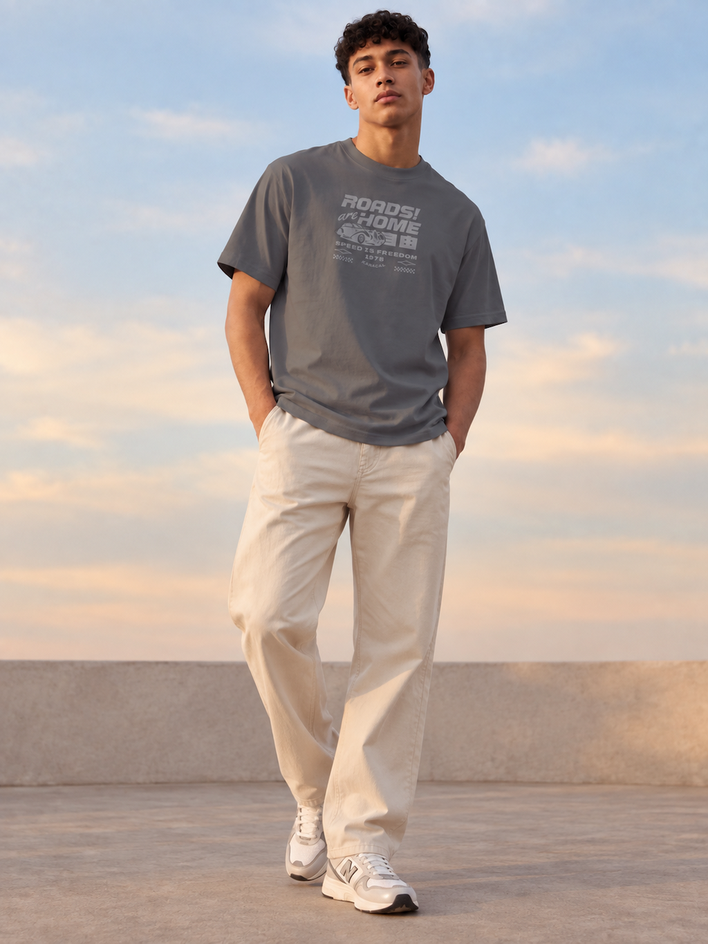 ROADS ARE HOME RELAXED FIT T-SHIRT