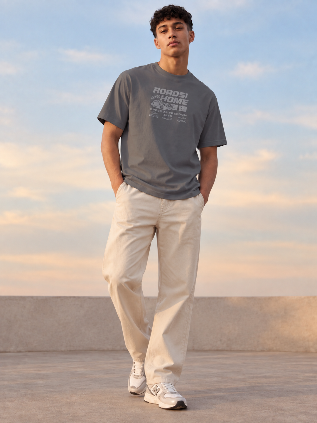 ROADS ARE HOME RELAXED FIT T-SHIRT