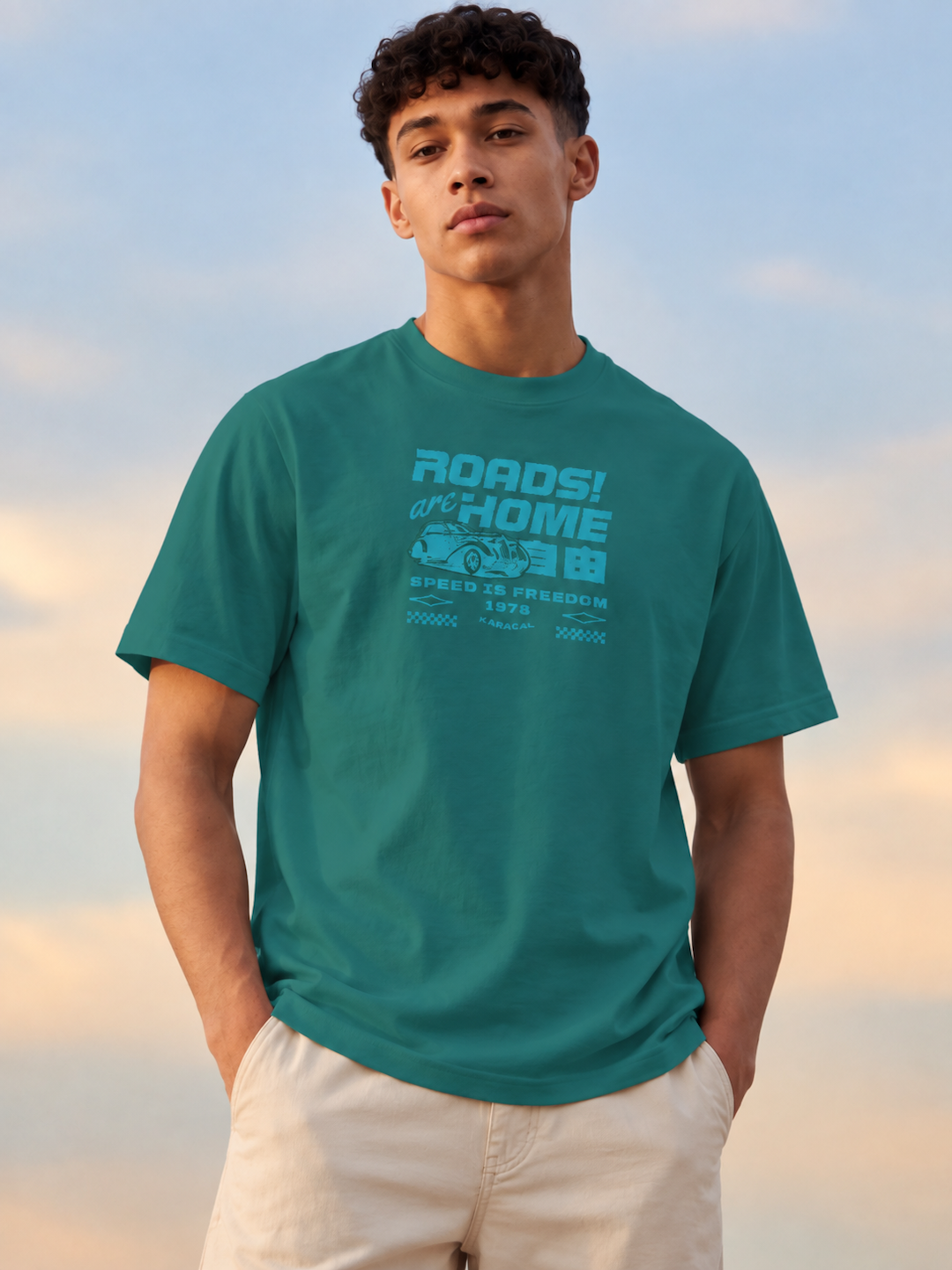 ROADS ARE HOME RELAXED FIT T-SHIRT