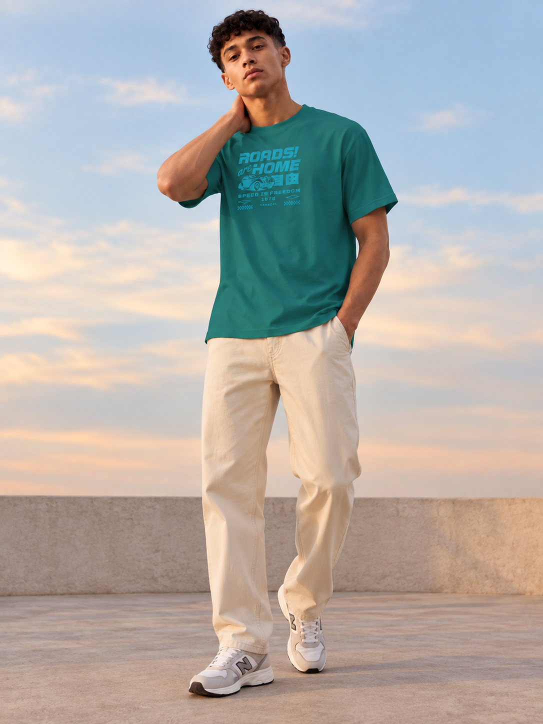ROADS ARE HOME RELAXED FIT T-SHIRT
