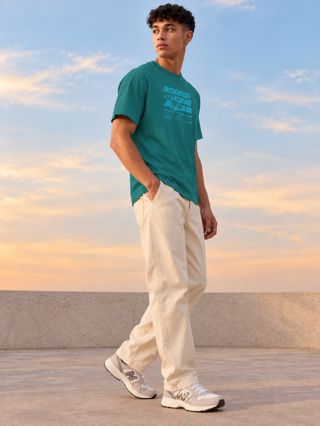 ROADS ARE HOME RELAXED FIT T-SHIRT