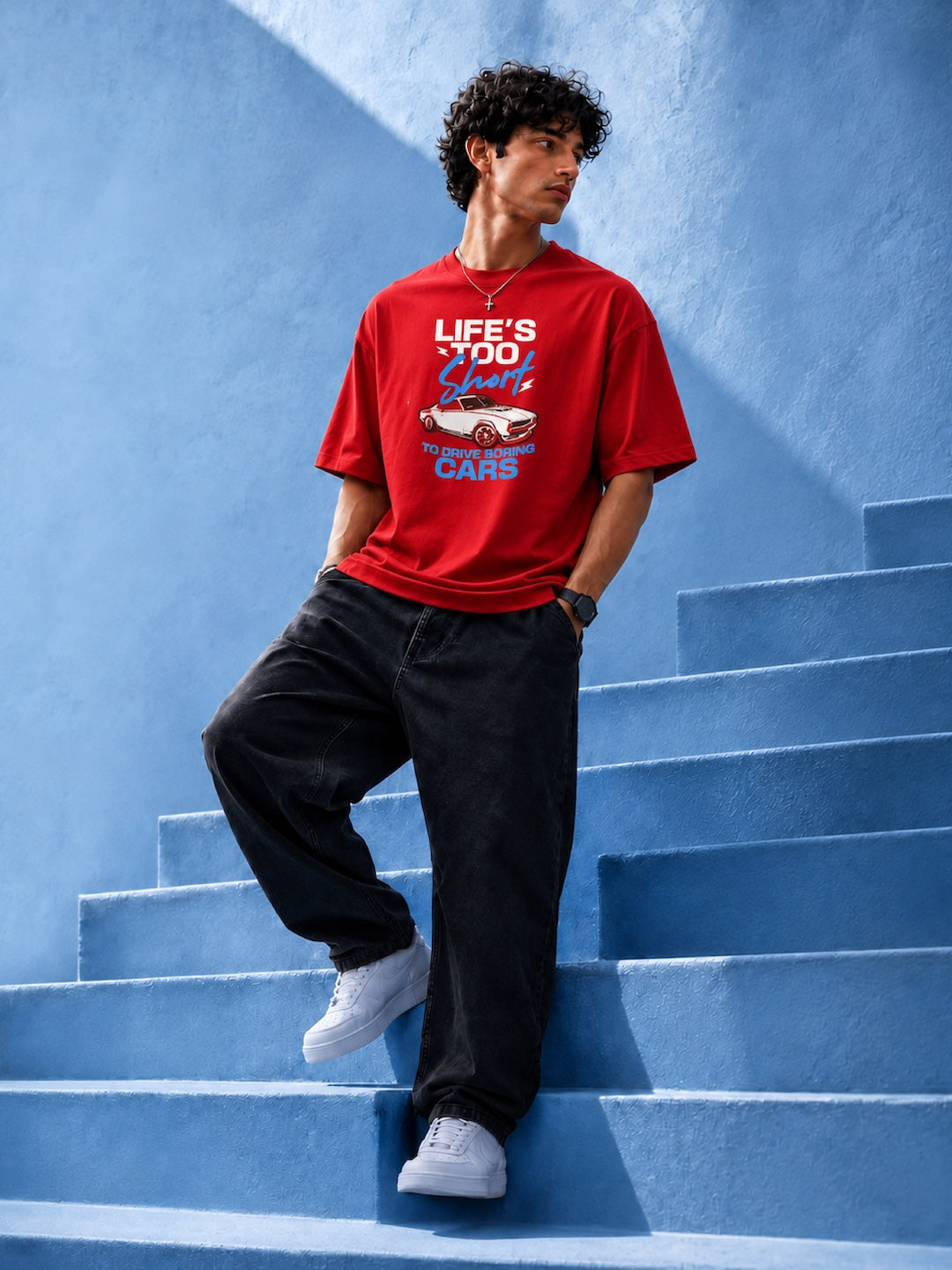 LIFE'S TOO SHORT OVERSIZED T-SHIRT