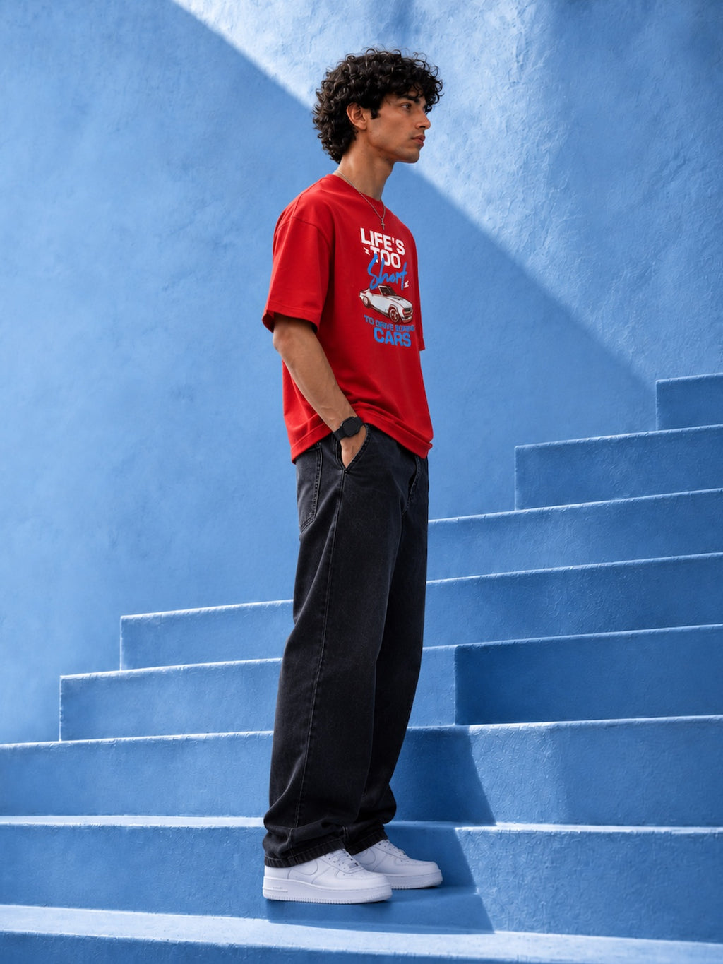 LIFE'S TOO SHORT OVERSIZED T-SHIRT