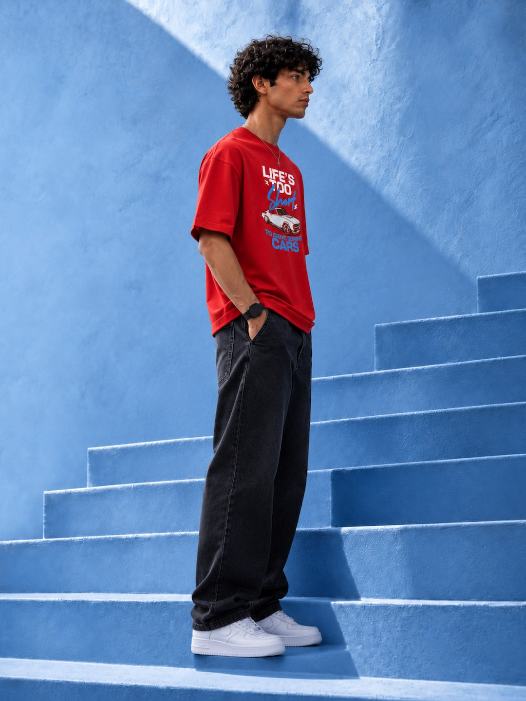 LIFE'S TOO SHORT OVERSIZED T-SHIRT