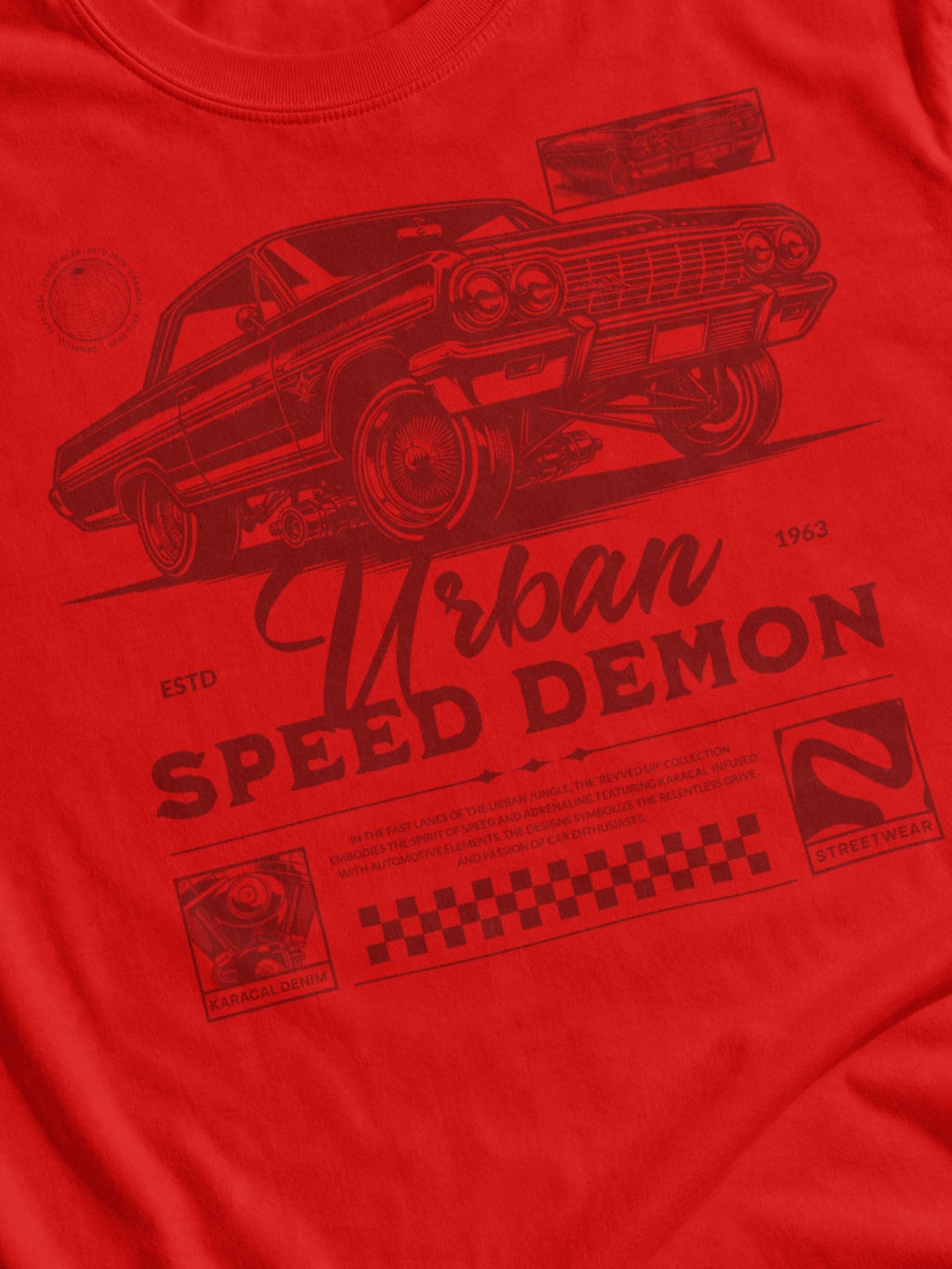 URBAN SPEED DEMON REGULAR FIT T-SHIRT